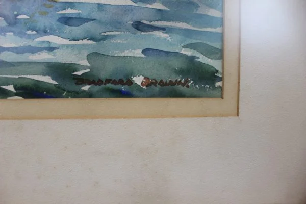 Vintage boat watercolor painting | - Image 2