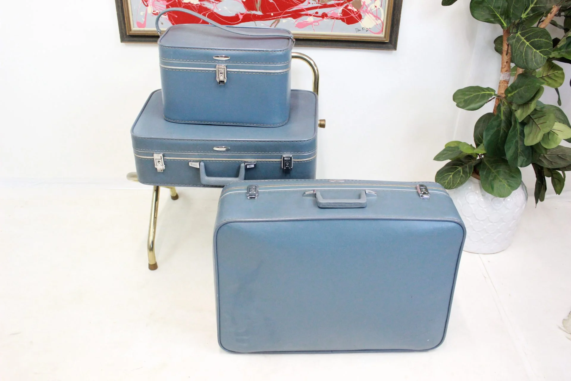 MCM Luggage set of 3 pcs powder blue | - Image 2