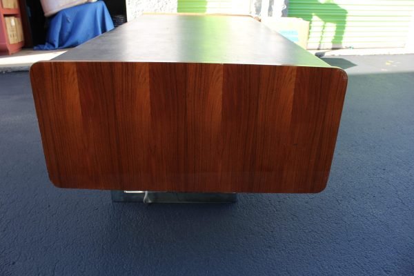 Rosewood and Chrome Desk by Ste. Marie and Laurent - Image 10