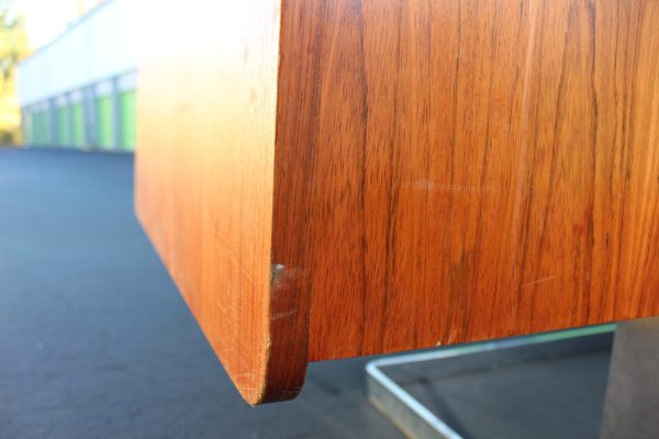 Rosewood and Chrome Desk by Ste. Marie and Laurent - Image 7