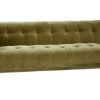 Contemporary Olive green velvet sofa