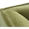 Contemporary Olive green velvet sofa - Image 2