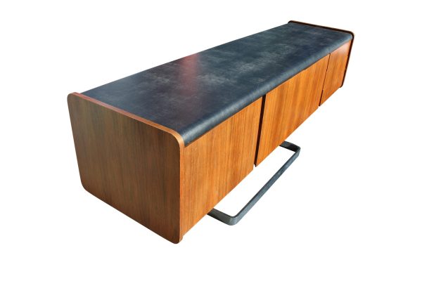 Rosewood Chrome Credenza By Ste. Marie And Laurent (2) |