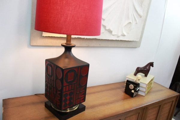 Mid-Century Modern Geometric Table Lamp by Westwood Studios