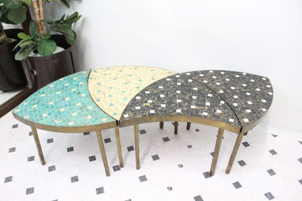 Mid Century Modern tables Italian mezza luna | - Image 10