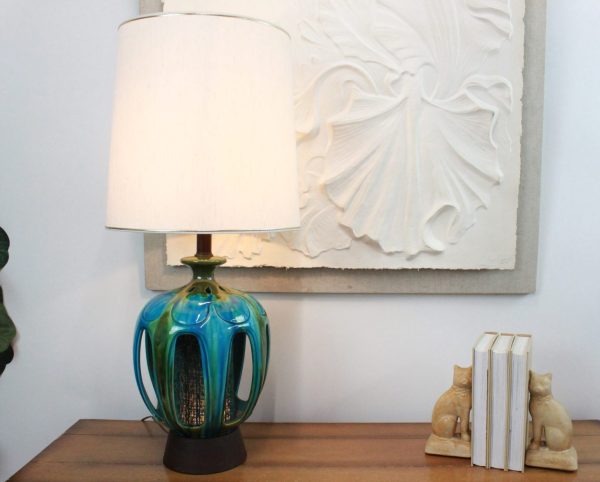 Mid Century Modern ceramic lamp | - Image 5