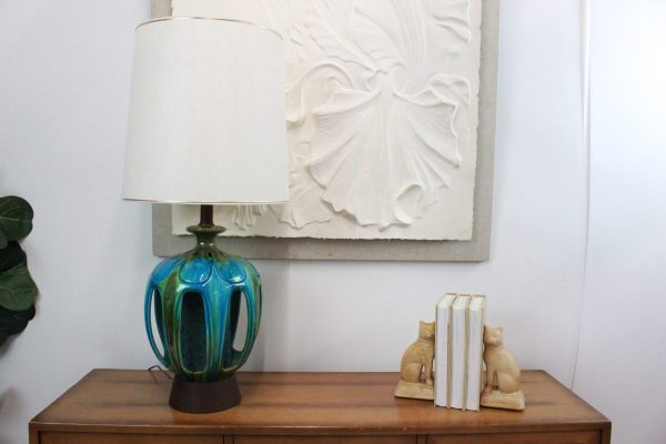 Mid Century Modern ceramic lamp | - Image 3