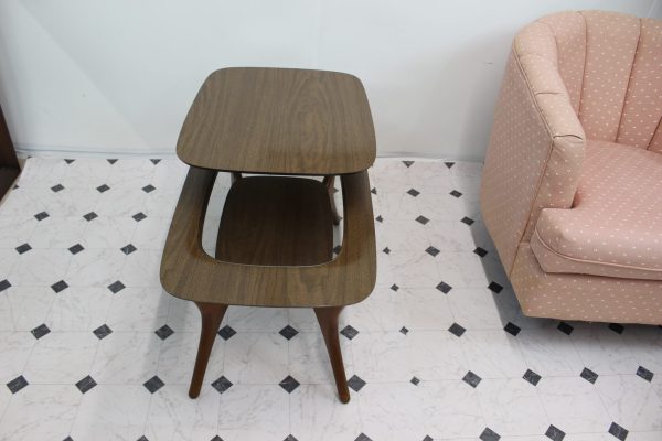 Mid Century Modern Scupltural step side table | - Image 3