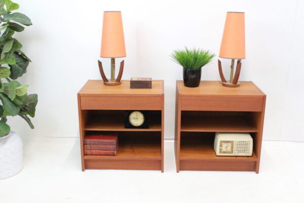 Mid 20th Century Danish Modern Nightstands - Set of 2