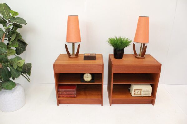 Mid 20th Century Danish Modern Nightstands - Set of 2 - Image 6