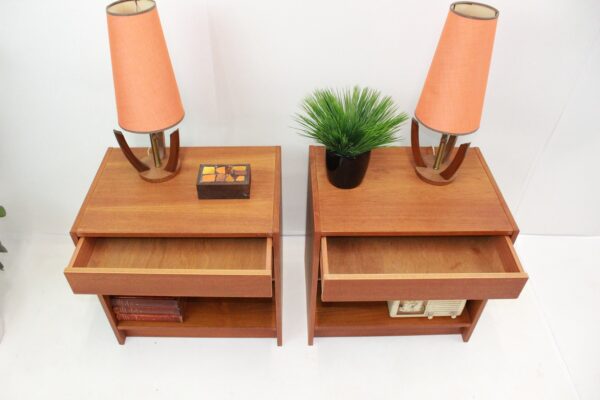 Mid 20th Century Danish Modern Nightstands - Set of 2 - Image 4