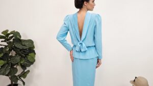 Vintage blue party dress |