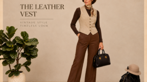 Marsh Landing Soft Oatmeal Leather Vest – Vintage Button Front Women’s Suede Leather Waistcoat